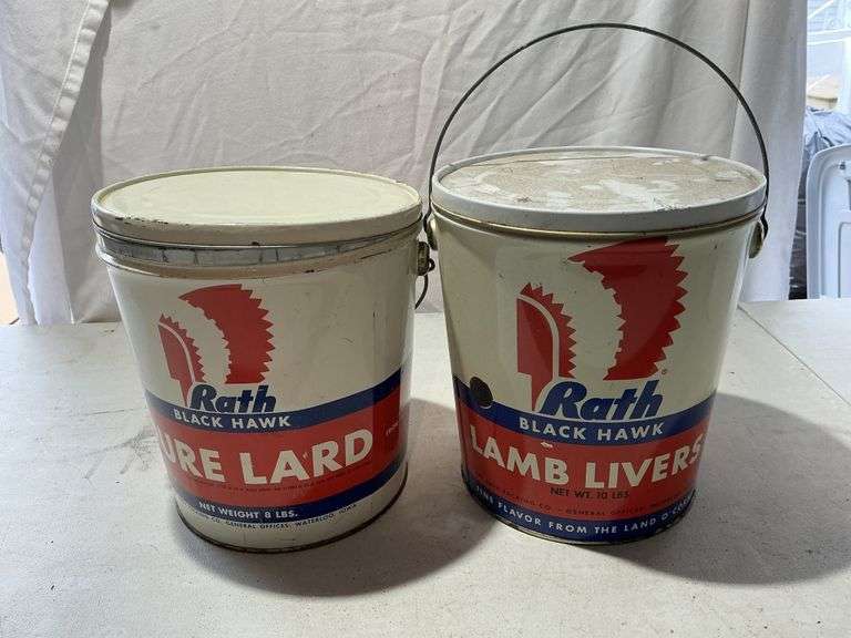 Rath lard and lamb livers buckets
