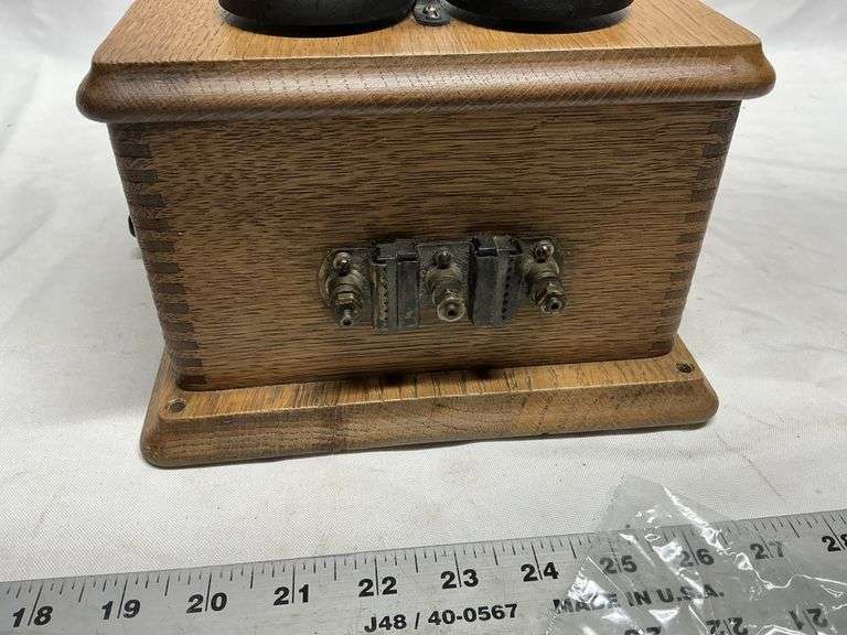 Antique wall telephone