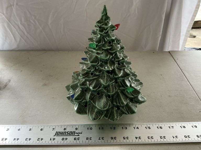 10" McCoy ceramic Christmas tree – no base,