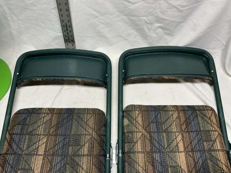 Costco folding chairs and side table