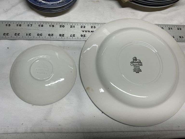 Churchill England Willow dishes