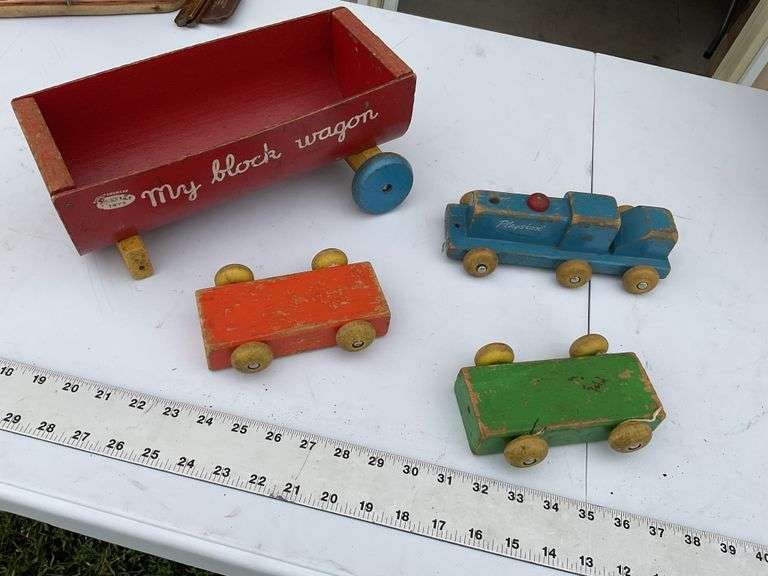 Playskool vintage wooden toys