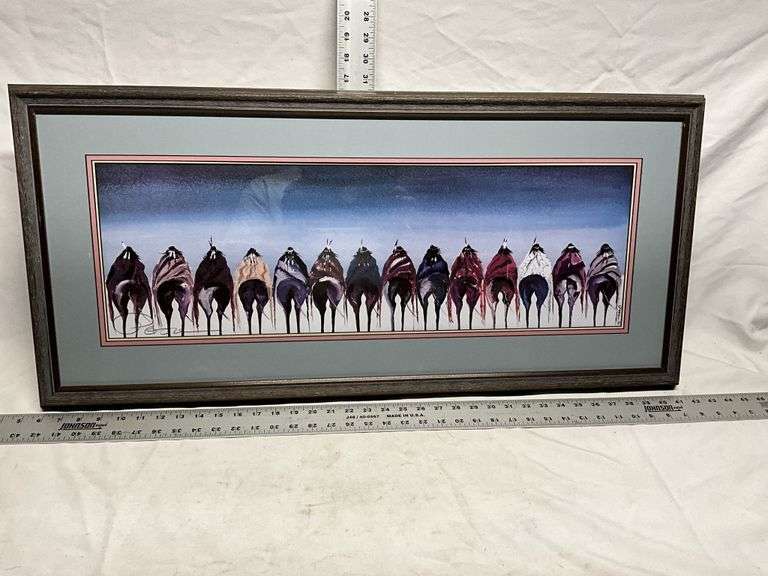 Southwestern print. Signed.