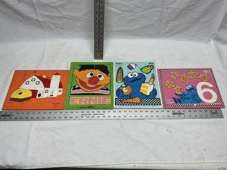 Playskool Sesame Street wood puzzles