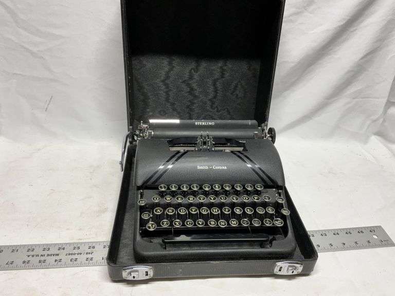 Vintage Smith Corona Sterling typewriter with