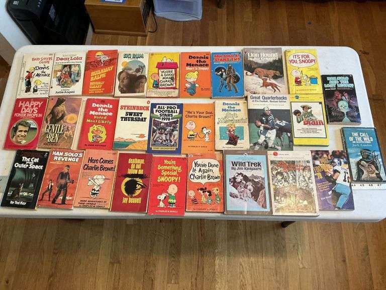Paperback books and comic books