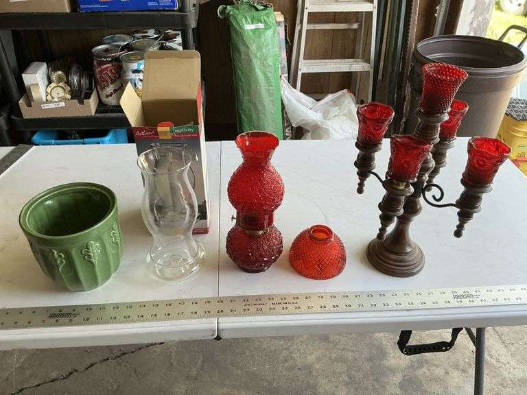 Candle holder and oil lamp etc.