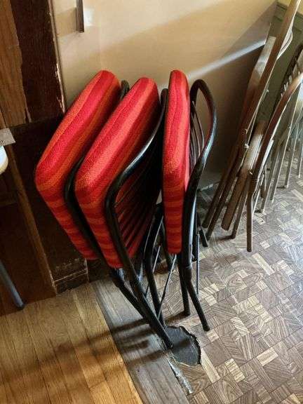 7 folding chairs