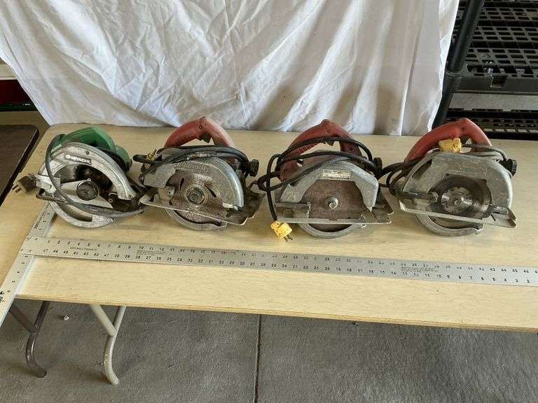 Milwaukee circular saws, etc.