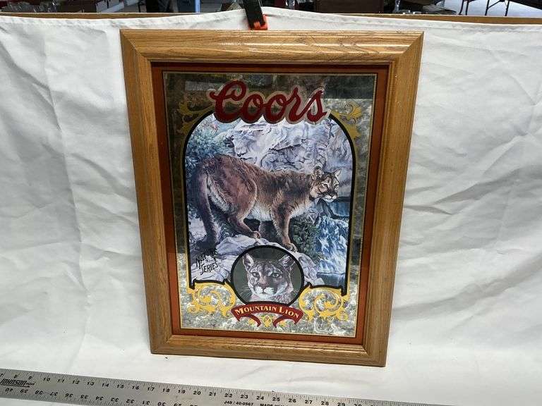 Coors "Mountain lion" mirror