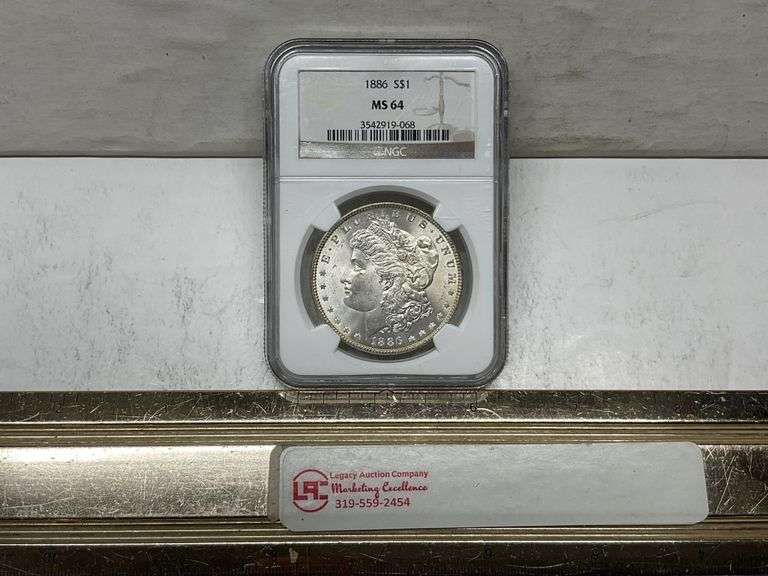 1886 Morgan silver Dollar