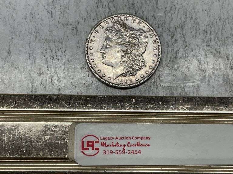 1897 S Morgan silver Dollar