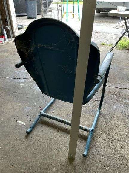 Vintage metal patio chair