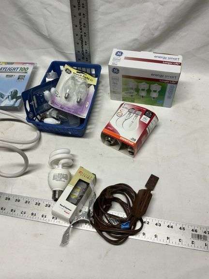 Lightbulbs and power strips
