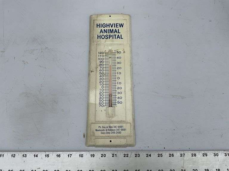 Vintage Highview Animal Hospital metal