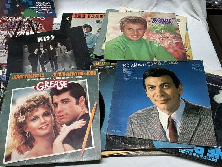 VHS tapes and record albums