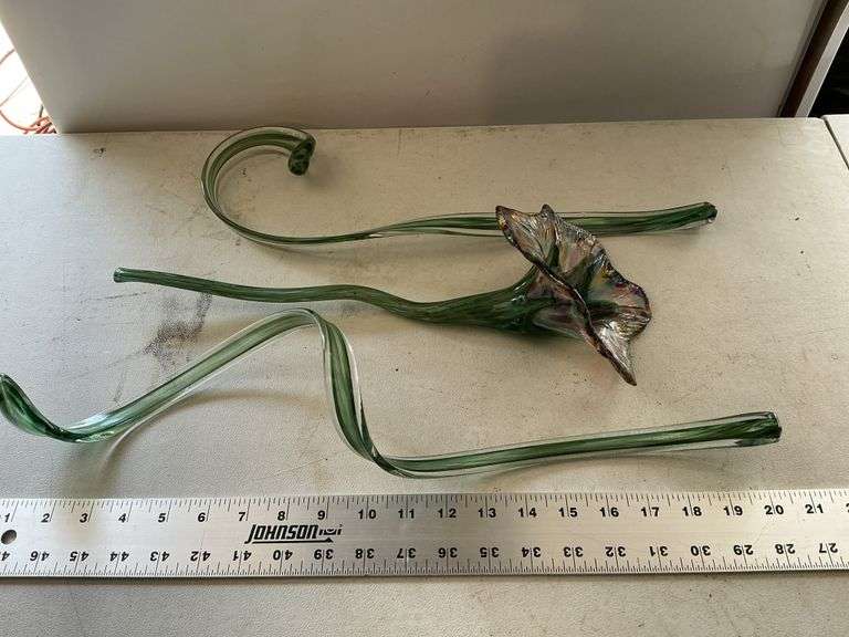 Glass flower and stems