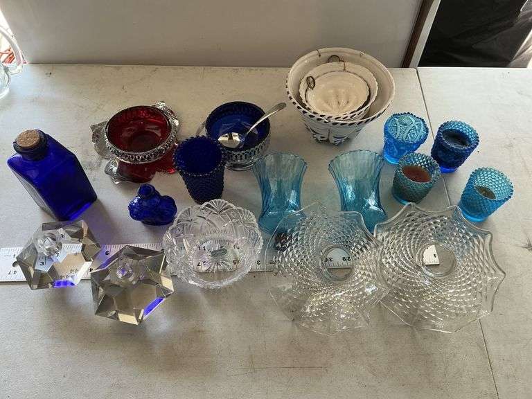 Candles, candle holders, etc.