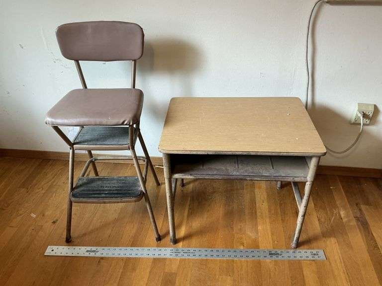 Costco stool and school desk