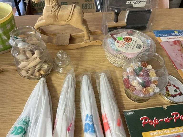 Assorted crafting items