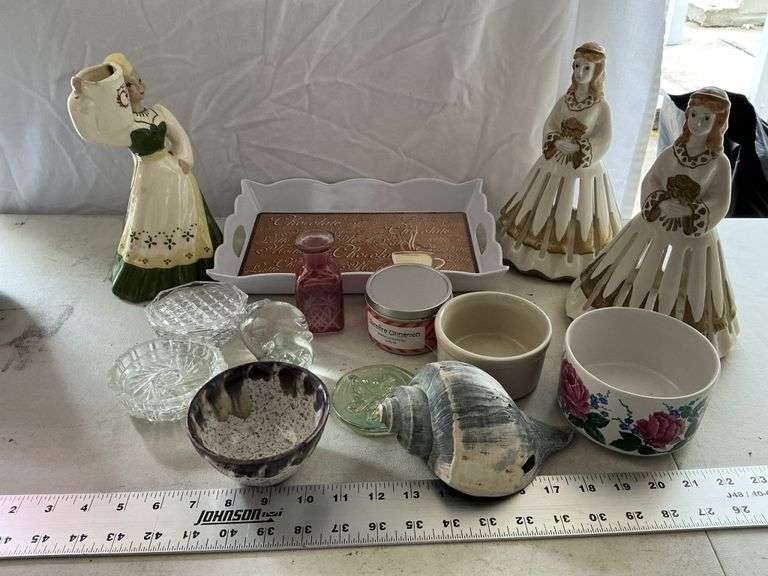 Glass coasters, bowls, etc.