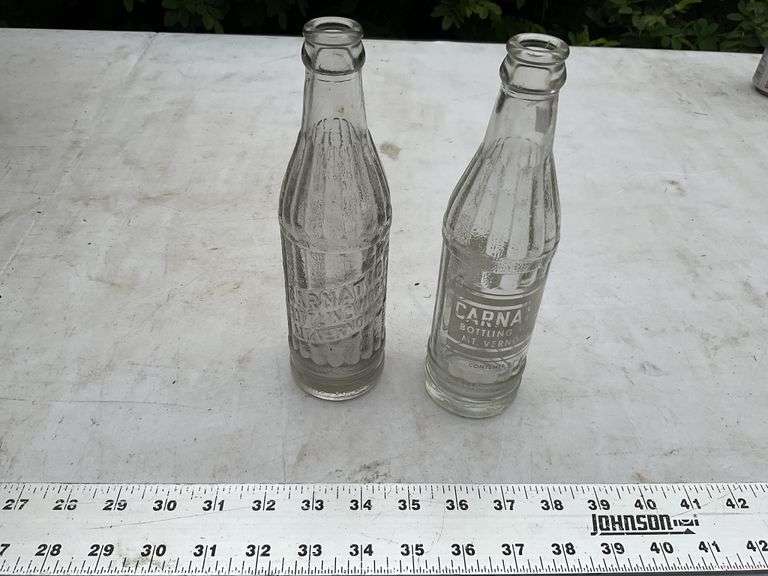 Vintage Carnation Bottling Works bottles