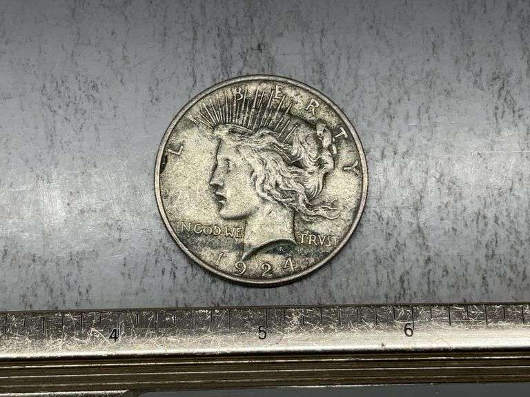 1924 Peace silver dollar