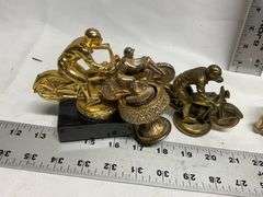 Vintage motorcycle trophy parts