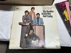 VHS tapes and record albums