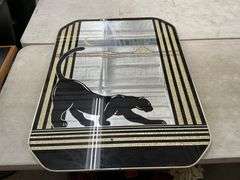 Art Deco panther mirror 40 x 30