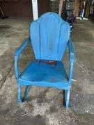 Vintage metal patio chair