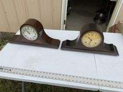 2-Antique Sessions mantle clocks
