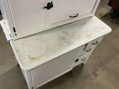 Enamel top kitchen cabinet 40" x 72" x 26"