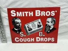 Smith Brothers Cough Drops tin sign