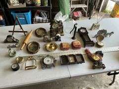 Assorted clocks and decor