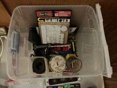 Assorted bits/fly traps/power strips etc.