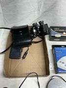 Binoculars/camera/sunglasses