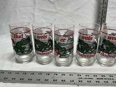 Bud-Weis-er frog glasses