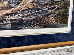 Terry Redlin print with scratch. Signed and
