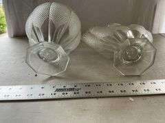 1000 eye clear hobnail vases