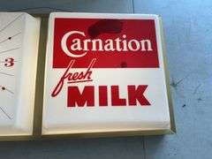 Lighted Carnation clock-lights up/has been