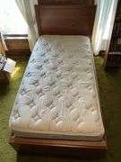 Twin size bed and frame