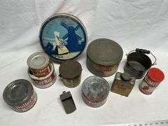Coffee tins, etc