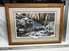 River Bottom Buck print by Jim Hansel