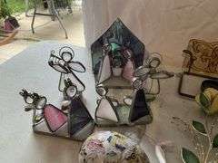 Angels, nativity set, bells, etc