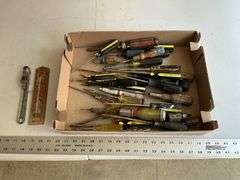 Screwdrivers and thermometer, etc.
