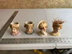Lady head vases