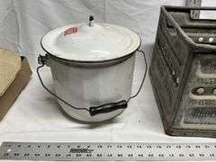 Anderson Erickson zinc crate and diaper pail