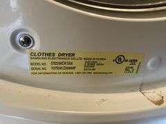 Samsung dryer, buyer removes from main level! 54"