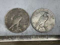 2-1923 Peace silver dollars
